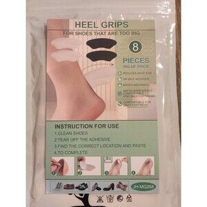 New 4 Pairs Heel Grips For Shoes That Are Too Big